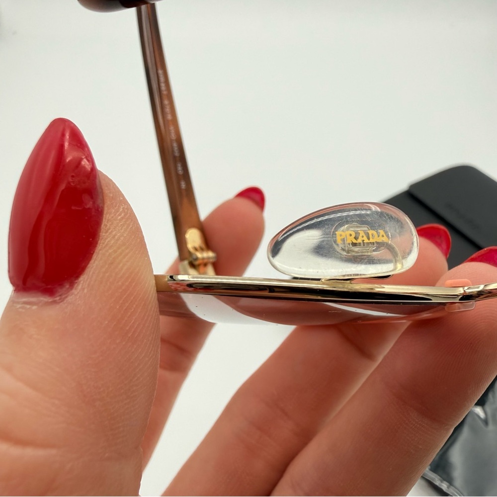 Prada Coral and Tortoise Cat Eye Sunglasses - Picture 8 of 8